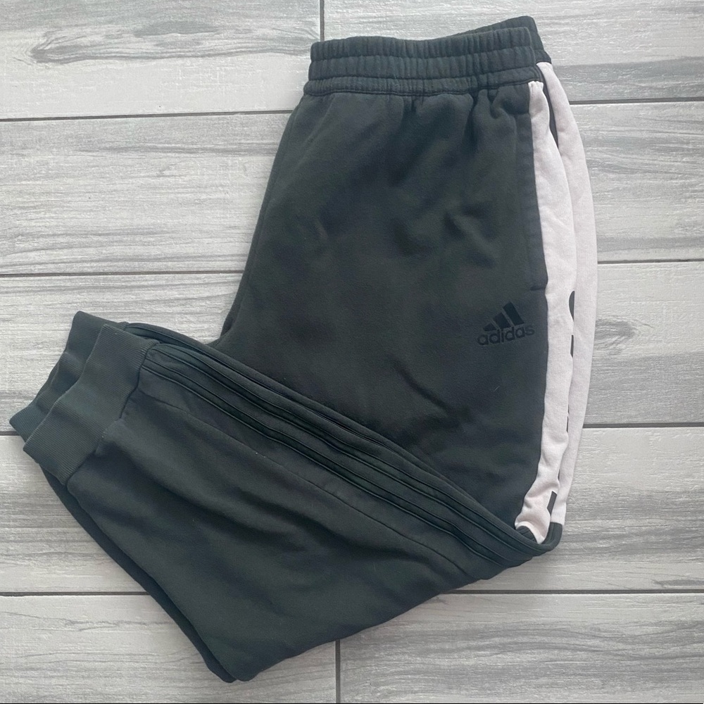 Adidas Mens XXL Olive Green Joggers